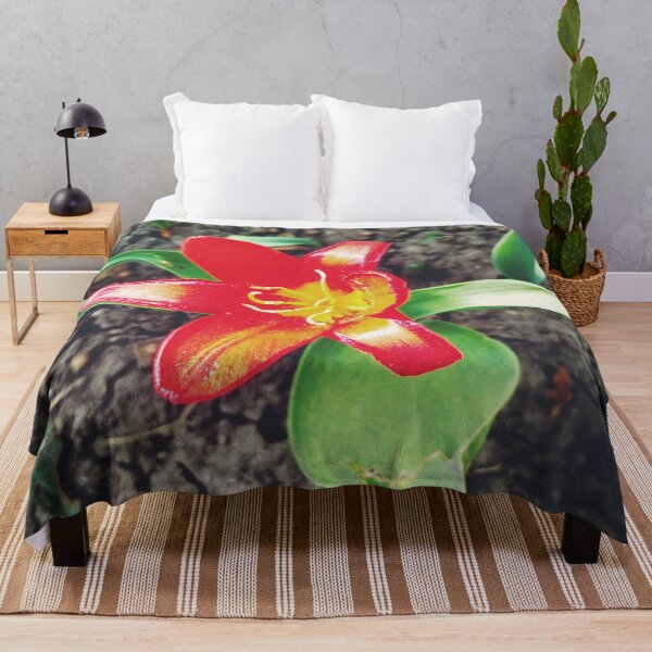 Item preview, Red beautiful tiger lily in full blossom, natural background designed and sold by helenkaiy.