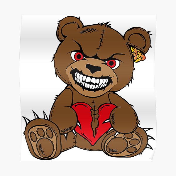 Cute Evil Teddy Bear by GenicStudio on Dribbble