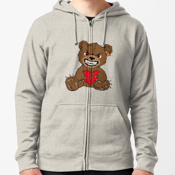 red heart with eyes hoodie