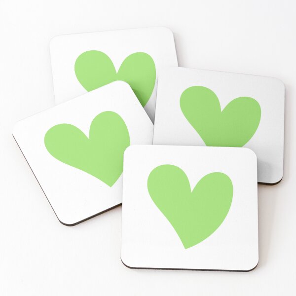 Item preview, Green hearr- love designed and sold by Clumsy Prints.