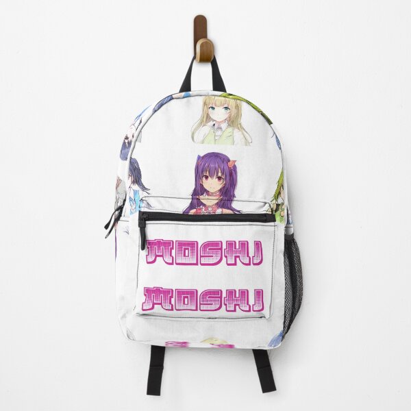 Item preview, six cute anime girls moshi moshi text designed and sold by Omniodise.