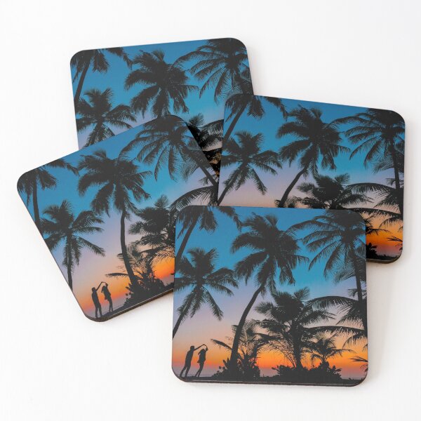 Item preview, Orange beach sunset designed and sold by Qudor.