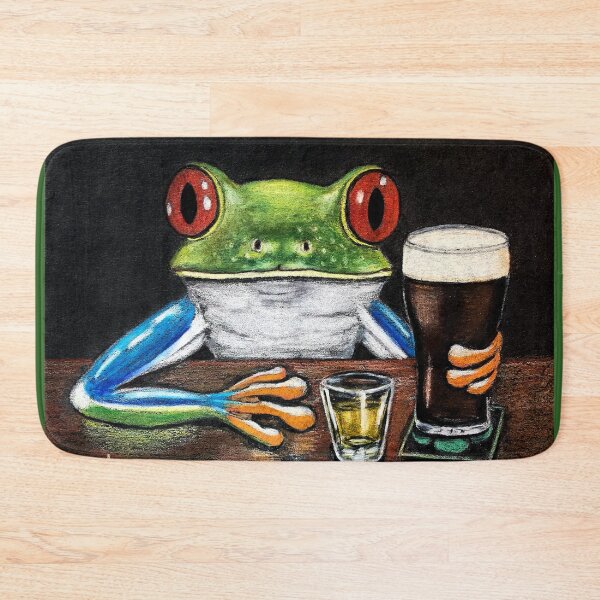 Item preview, Irish Pub Frog designed and sold by GardenPartyArt.