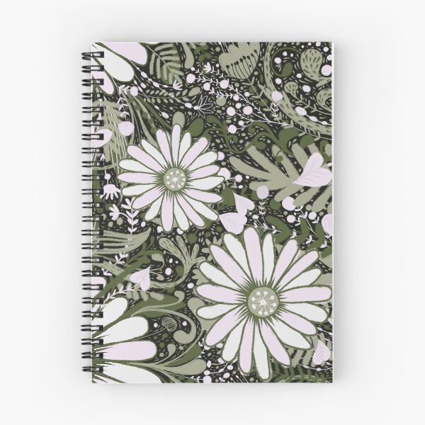 Item preview, Floral Abundance green and grey designed and sold by Joanne-Amanda.