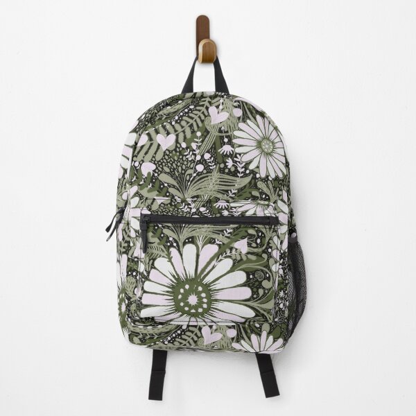 Item preview, Floral Abundance green and grey designed and sold by Joanne-Amanda.