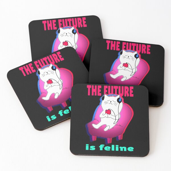 Item preview, The Future Is Feline Cat Person Funny Quote Love Cats designed and sold by sillyquestions.