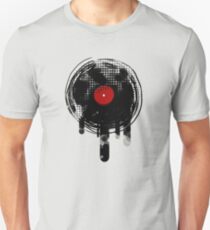 Melting Vinyl Records Vintage Unisex T-Shirt