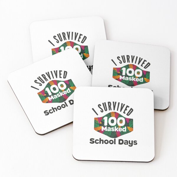 Item preview, I Survived 100 Masked School Days, 100 Day Of School Shirt designed and sold by bigfamilytee.