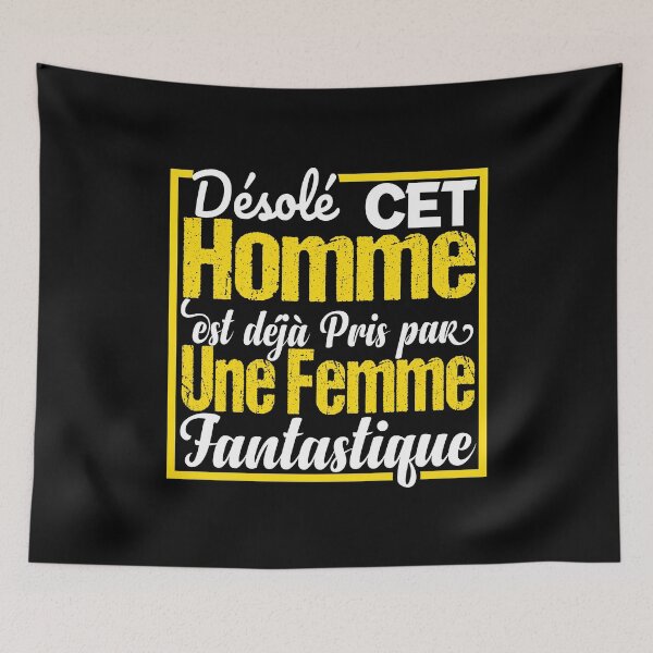 Item preview, Homme Désolé Cet Homme Est Pris designed and sold by ADAMYASS.