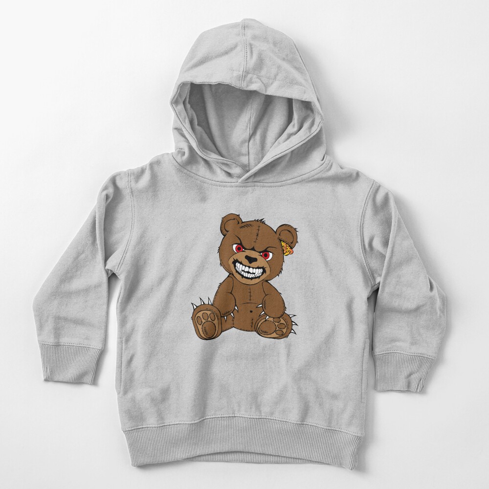 Brown angry bear with joystick, game player, cartoon bear wth red eyes,  smiling bear Kids T-Shirt for Sale by Tsvet04ek