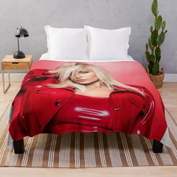 Item preview, BEBE REXHA Red Leather Jacket designed and sold by Mycxh.