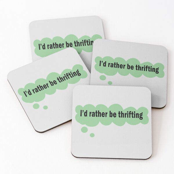 Item preview, I'd Rather Be Thrifting Thought Bubble designed and sold by AddisonArtworks.