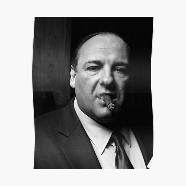 Tony Soprano Smoking Cigar Poster