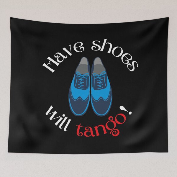 Item preview, Have Shoes Will Tango Men's Blue Dance Tango Shoes designed and sold by infinitetango.