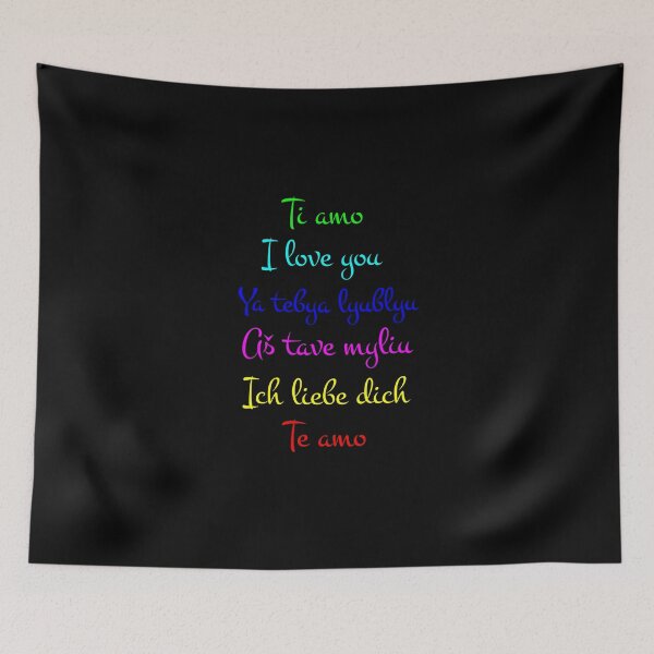 Item preview, Ti amo, I love you, Ya tebya lyublyu, Aš tave myliu, Ich liebe dich, Te amo designed and sold by LiniShop.