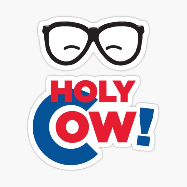 Cute Holy Cow! with Glasses | Magnet