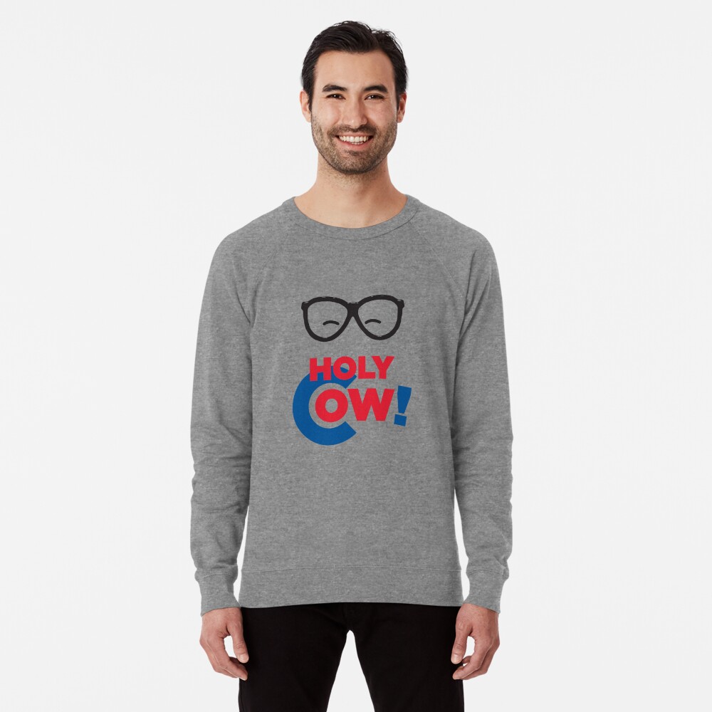 Cute Holy Cow With Glasses Chicago Cubs T-shirt - Personalized