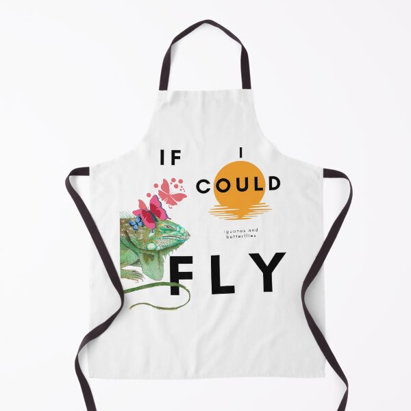 Item preview, IF I COULD FLY IGUANA AND BUTTERFLIES designed and sold by Flirt-Teez.