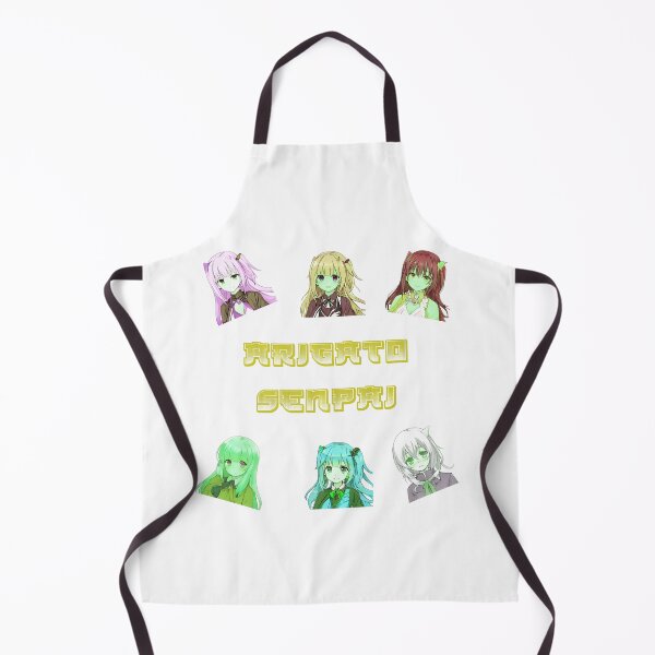 Item preview, six cute anime zombie girls arigato senpai text designed and sold by Omniodise.