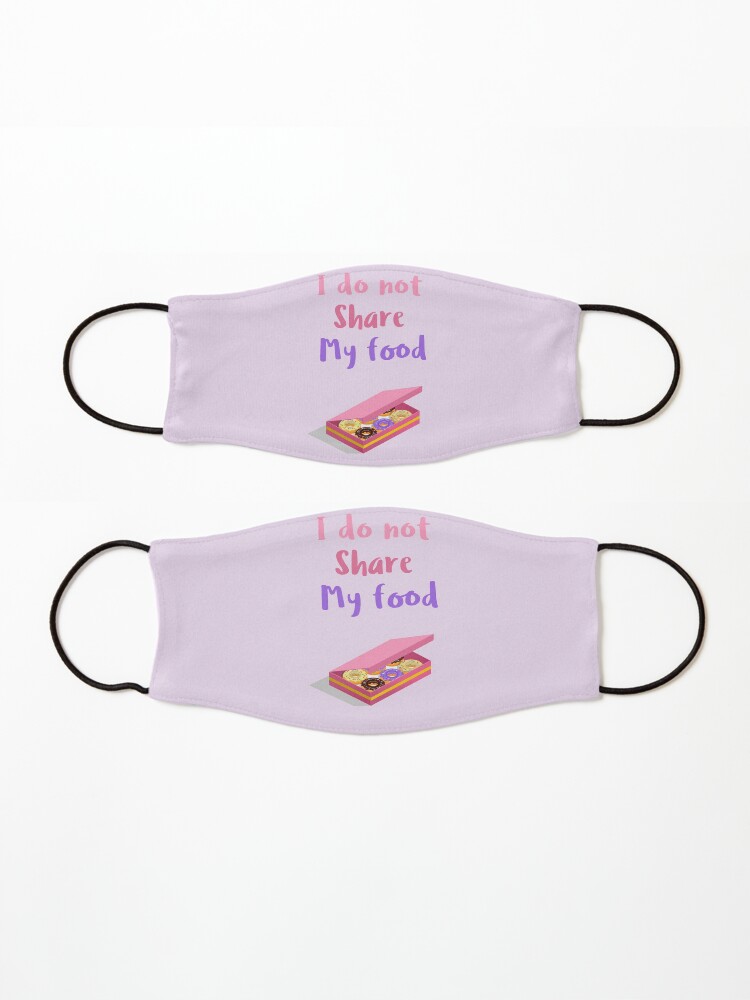 Alternate view of I do not share my food - Eloise Bridgerton Mask