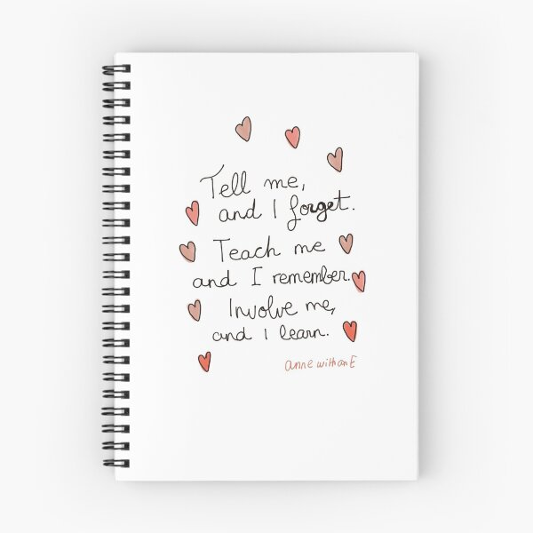 Item preview, Tell me, and I forget. Teach me and I remember. Involve me, and I learn designed and sold by Abracadabrantes.