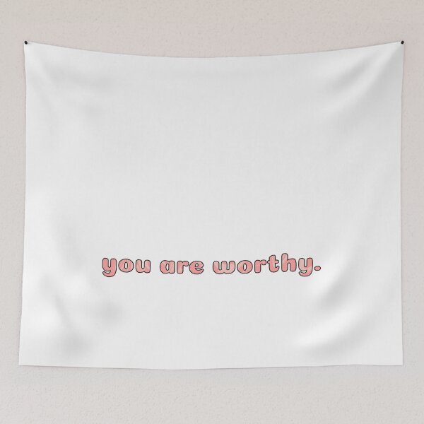 Item preview, you are worthy lettering designed and sold by letteringolivia.