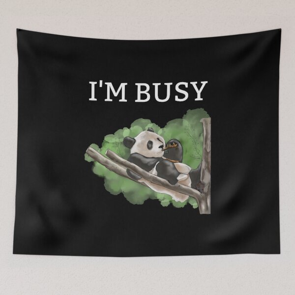 Item preview, I'm A Busy Panda designed and sold by Crafty-Mornings.