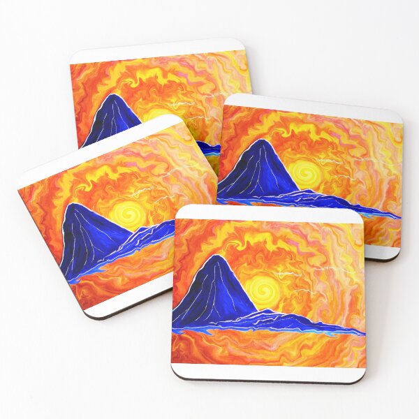 Aperçu de l'œuvre Lever du soleil sur le volcan Toliman créée et vendue par JoAnn Glennie.