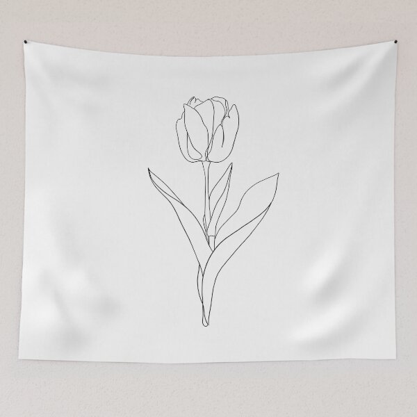 Item preview, Tulip One Line Art designed and sold by StudioMinaar.