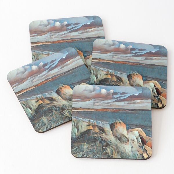 Item preview, Playa de invierno vacía azotada por el viento designed and sold by AtlanticFreedom.