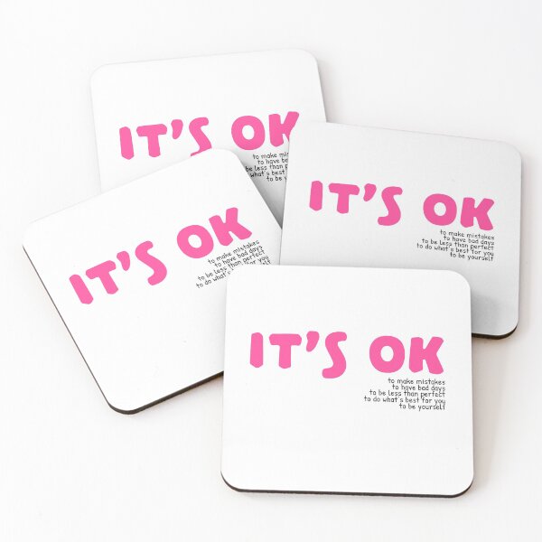 Item preview, It's Ok Motivational Quote Inspirational Positivity Self Care Selflove designed and sold by sillyquestions.