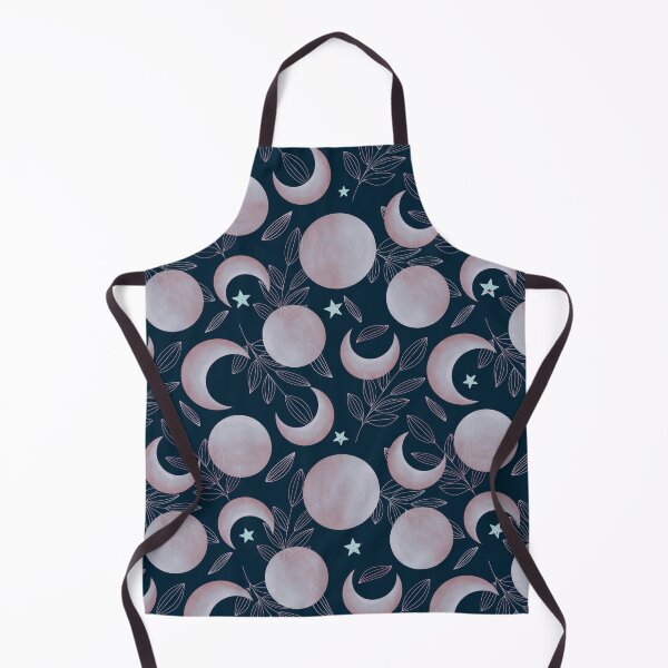 Item preview, The Moon and The Stars with Blue Background Pattern Design (Grey Tone) designed and sold by AfuaBDesigns.