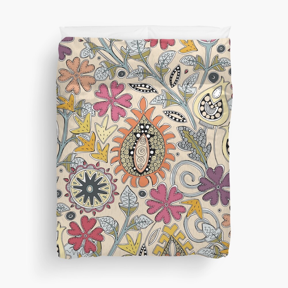 ZAFER cream Duvet Cover