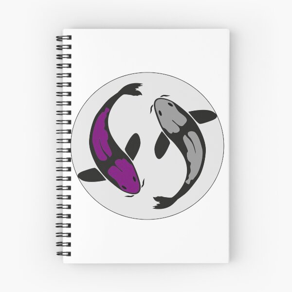 Item preview, Asexual Pride Minimalist Koi designed and sold by failephant-art.