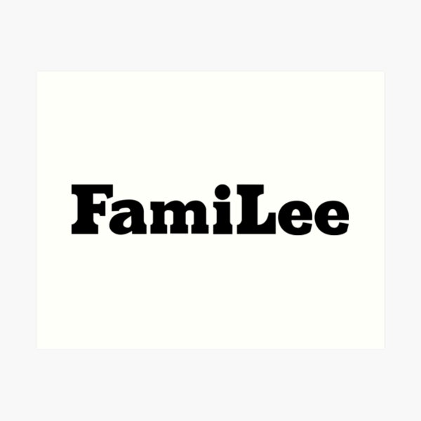 FamiLee The Other Ones Very Asian BLM Born Here Art Print