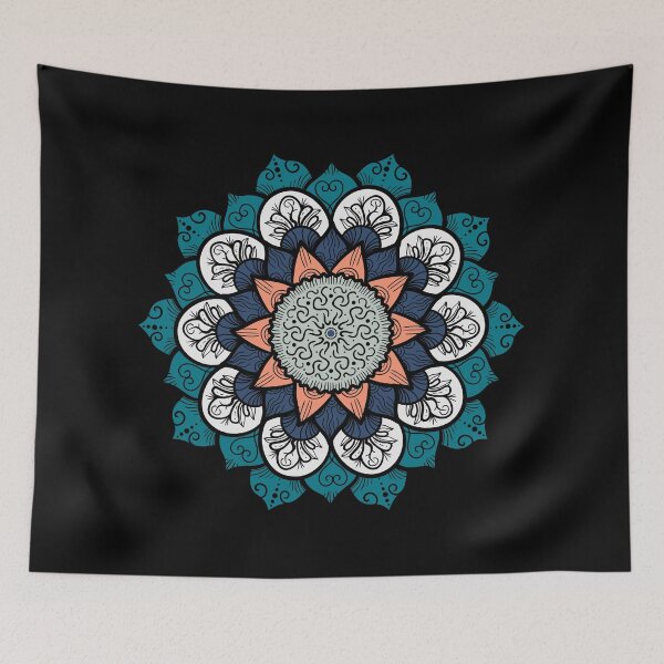 Item preview, Blue and White Mandala Scrubs designed and sold by Johan Liebert.