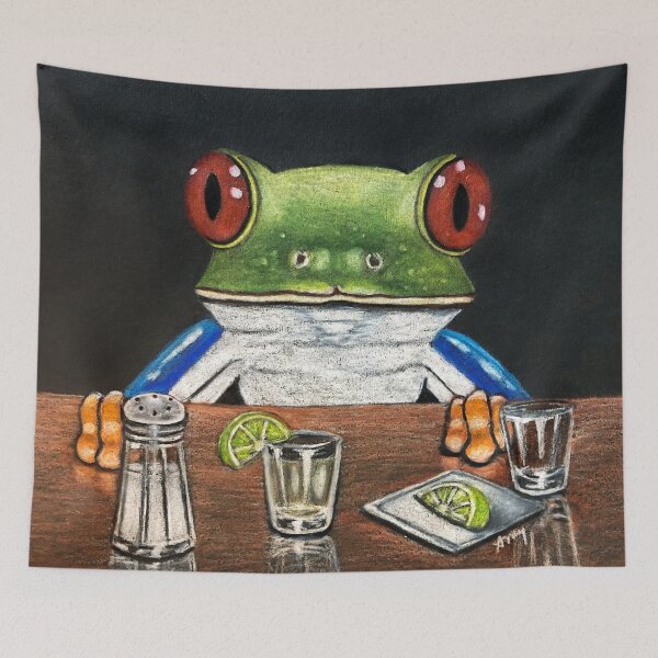 Item preview, Tequila Frog designed and sold by GardenPartyArt.