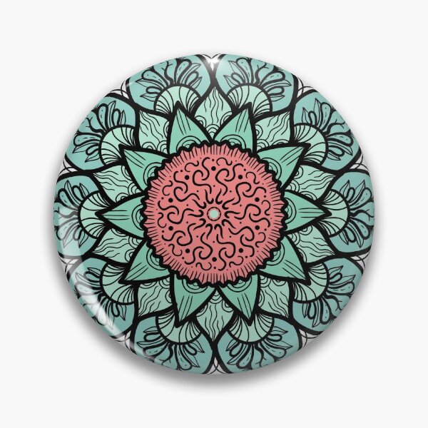 Item preview, Green And White Mandala Scrubs designed and sold by Johan Liebert.
