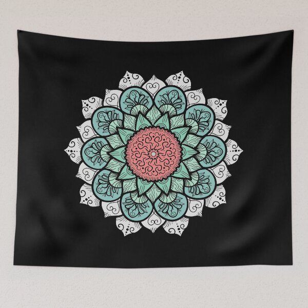 Item preview, Green And White Mandala Scrubs designed and sold by Johan Liebert.