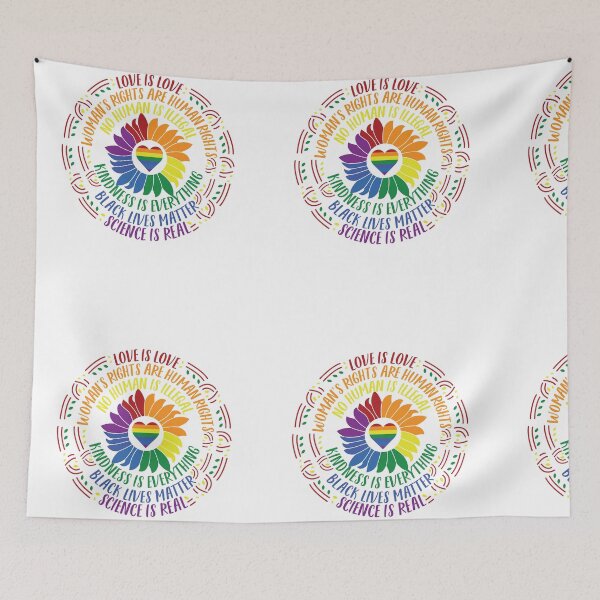 Item preview, Love is Love Womans Rights Are Human Rights No Human is Illegal Black Lives Matter designed and sold by stacyanne324.