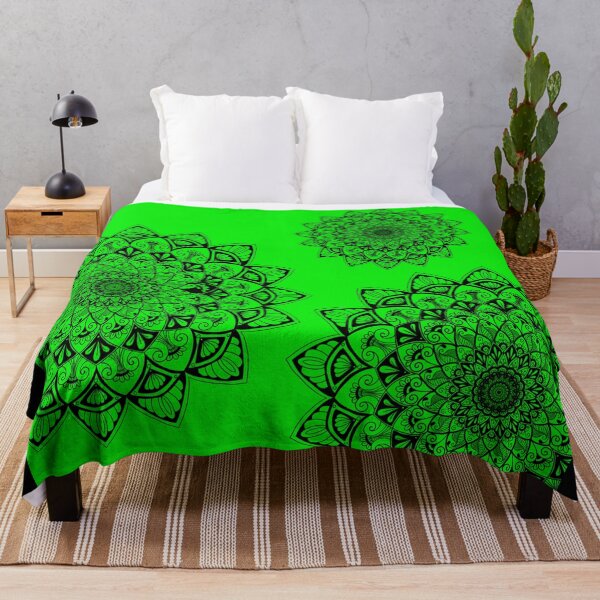 Item preview, Multi Mnadalas Bright Green designed and sold by JoyGDesigns.