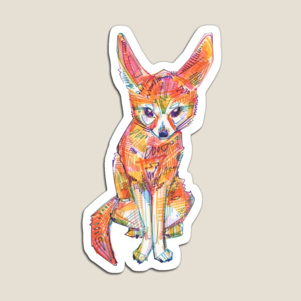 Fennec Fox Drawing - 2016 Magnet
