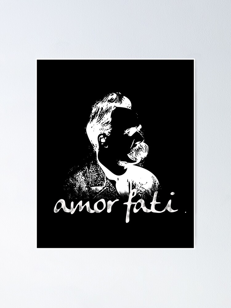 Aperçu 1 sur 3. Poster avec l'œuvre Nietzsche Amor Fati Love of Fate créée et vendue par Redusedone.