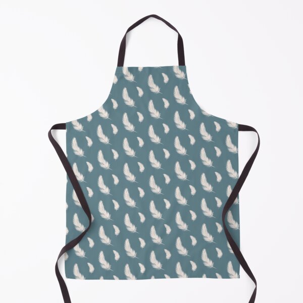 Cottage Blue Feather Apron