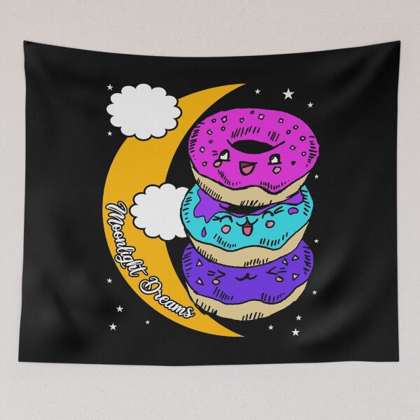 Item preview, Moonlight Dreams Moon Goodnight Donuts designed and sold by AOCreativeProd.