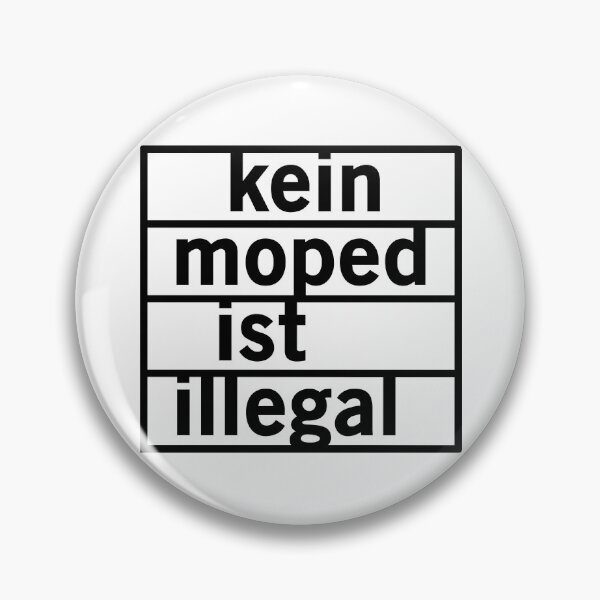 Item preview, No moped is illegal (black) designed and sold by VEB Ostladen.