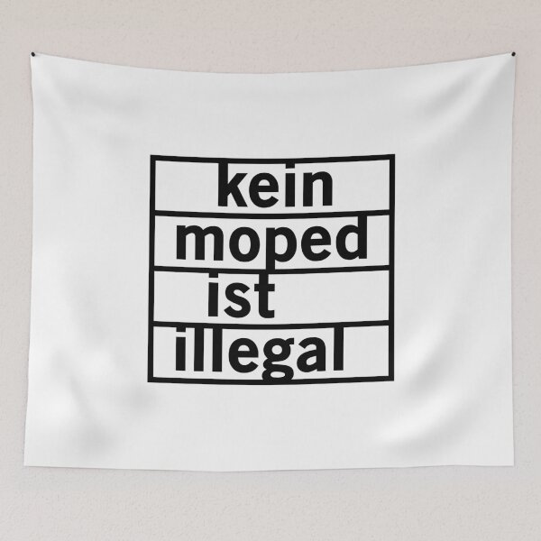 Item preview, No moped is illegal (black) designed and sold by VEB Ostladen.