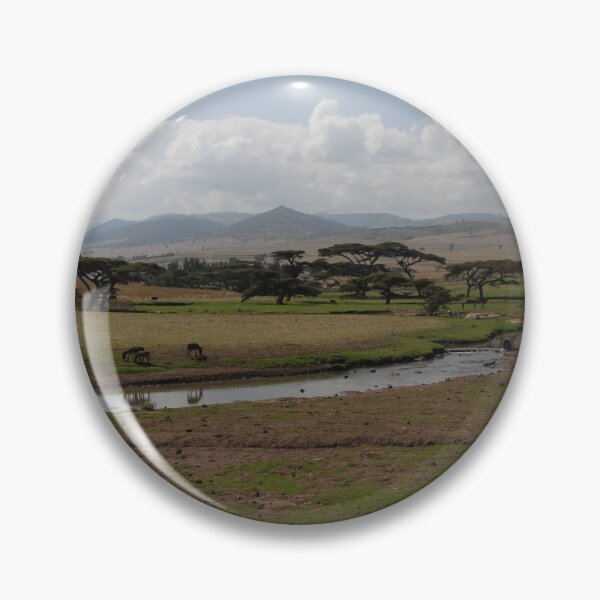Item preview, Omo Valley Acacia Trees Horses Grasing Landscape Ethiopia Africa designed and sold by worldways.