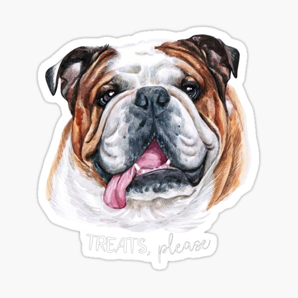 Cute English Bulldog Sticker