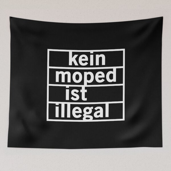 Item preview, No moped is illegal (white) designed and sold by VEB Ostladen.
